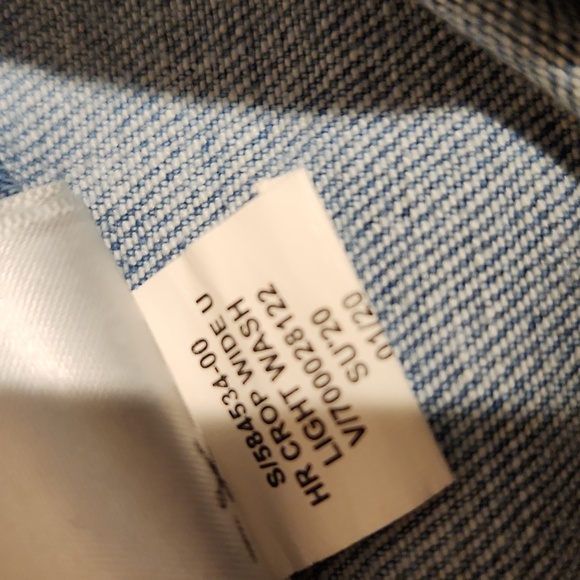 ❤️ NWOT! BANANA REPUBLIC HIGH RISE WIDE LEG CROP JEANS, 0 (25) - Picture 7 of 8